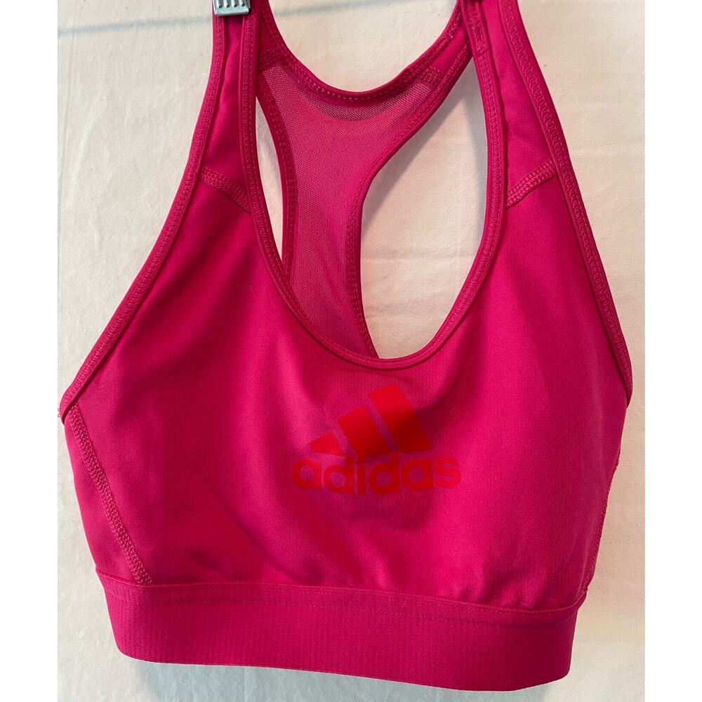 Adidas XS Sports Bra Pink Racerback Lightweight